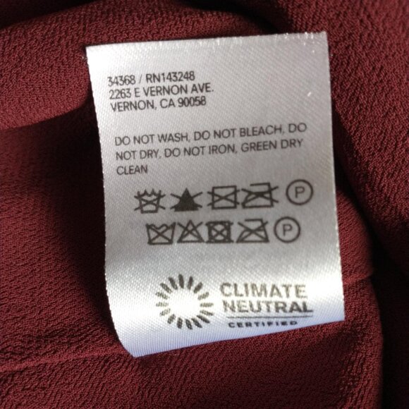 Reformation Brandi Smocked Long Sleeve Plum/Deep Red Mini Dress - Picture 12 of 16